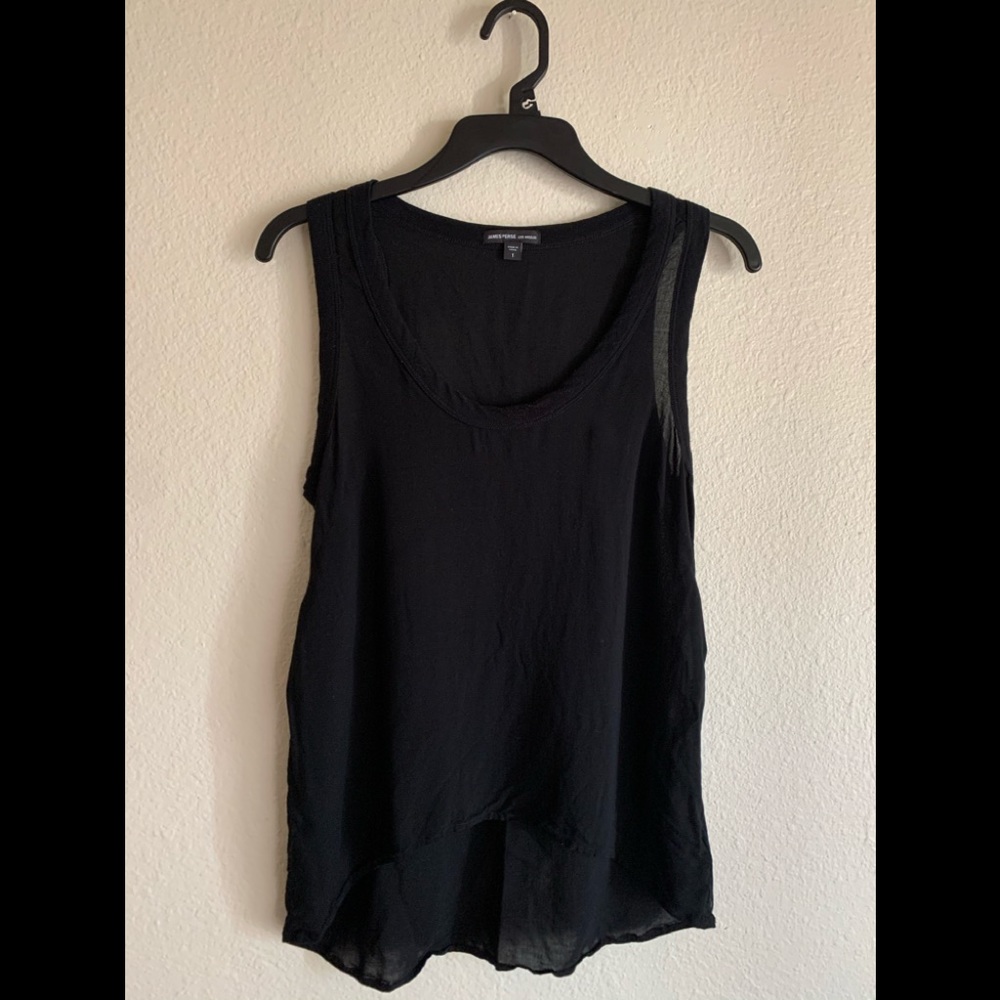James Perse Black Muscle Tank